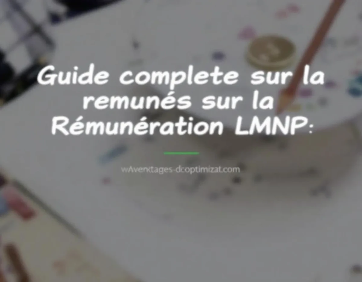 Guide Complet sur la Rémunération LMNP : Avantages Fiscaux et Stratégies d'Optimisation
